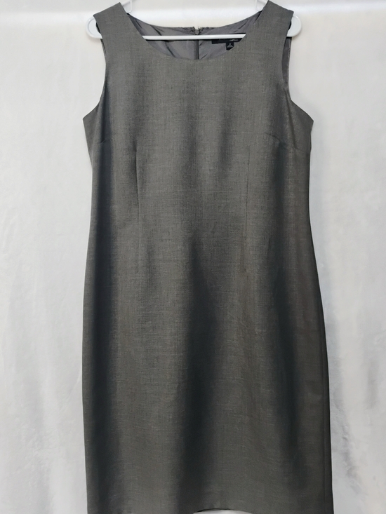 Evan Picone Dresses & Skirts - Evan Picone Sz 12 Sleeveless Gray Midi Sheath Dress Lined Career‎ Office S